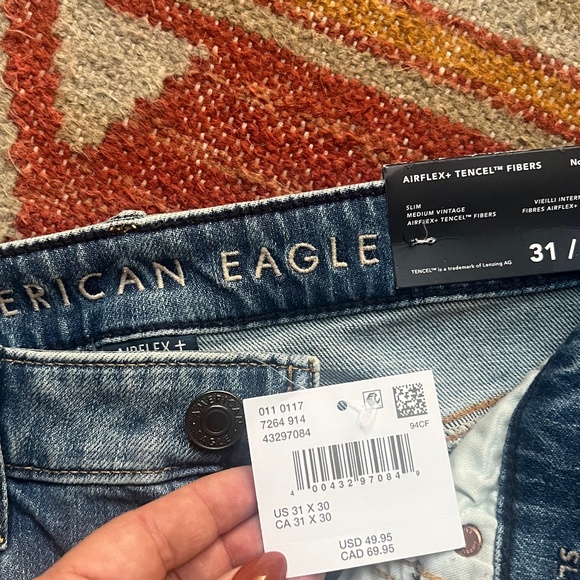 American Eagle Men’s Tencel Slim Jeans - Picture 4 of 7